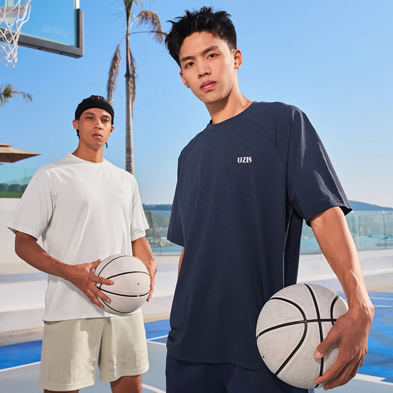 有志者UZIS光刃运动短袖男夏季速干透气篮球训练圆领T恤