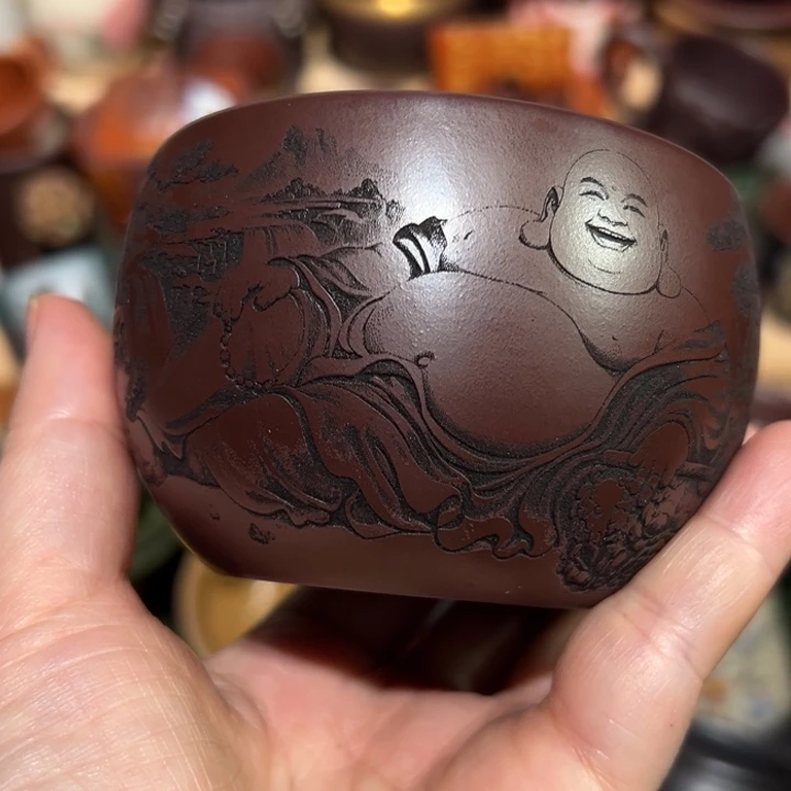 茶杯紫砂宜兴紫砂主人杯