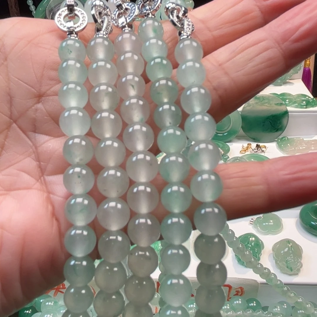 石英质玉吊坠(不含链)合金108颗卡7+