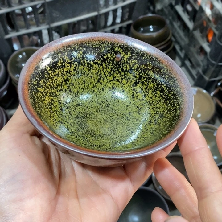 灵***溪茶盏建阳建盏微瑕柴烧
