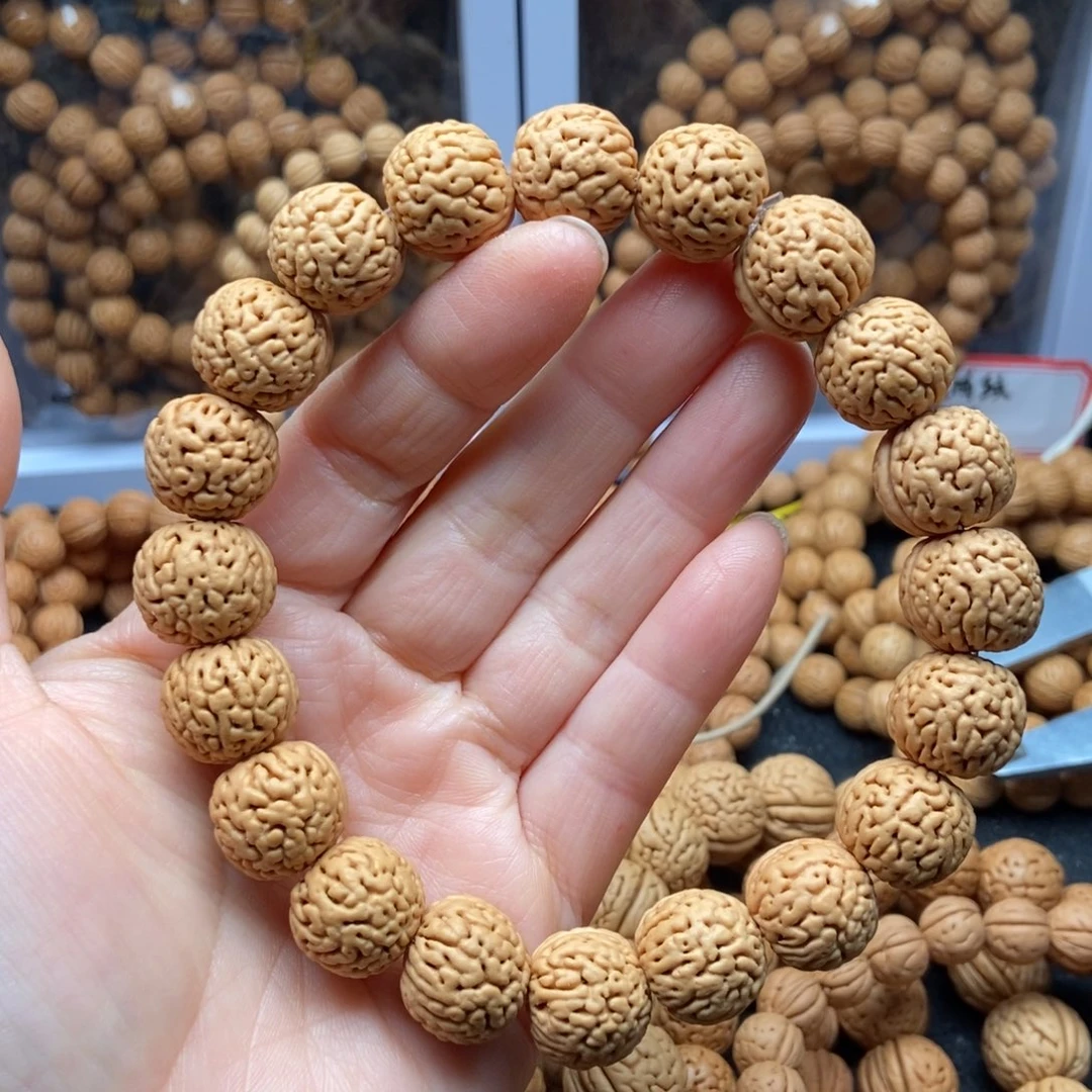 桃核手串金刚纹16尺寸原皮原色全品无修