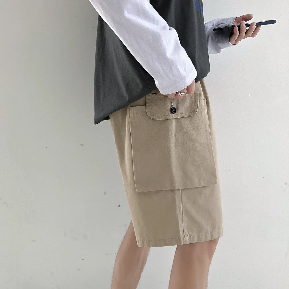 【11243包邮】2025夏季新款青少年学生港风潮牌百搭工装休闲短裤