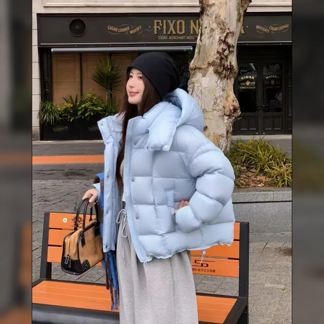 95白鹅绒 2025新款高蓬泡芙加厚短款轻盈羽绒服