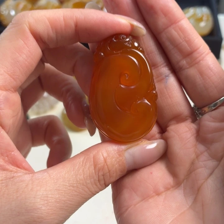 玛瑙/玉髓吊坠(不含链)未镶嵌