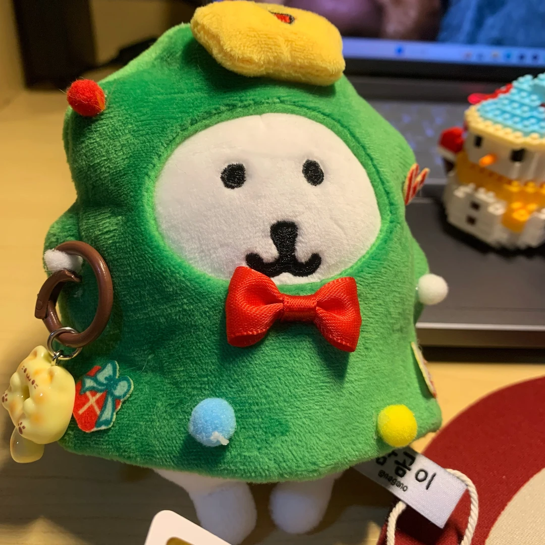 自嘲熊挂件衣服圣诞可爱毛绒挂件公仔包饰钥匙扣创意圣诞树礼物