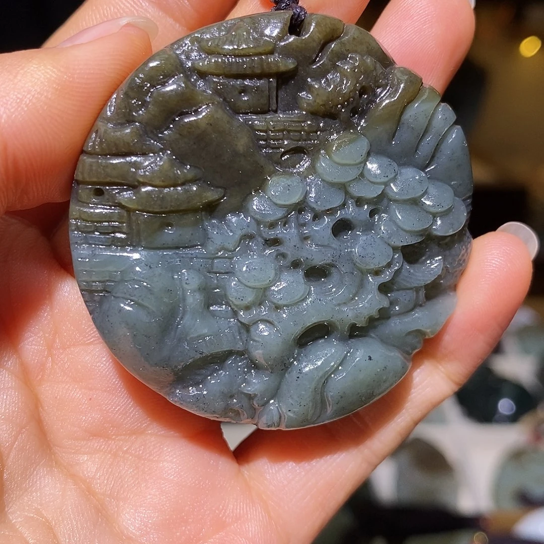 和田玉未镶嵌颈饰