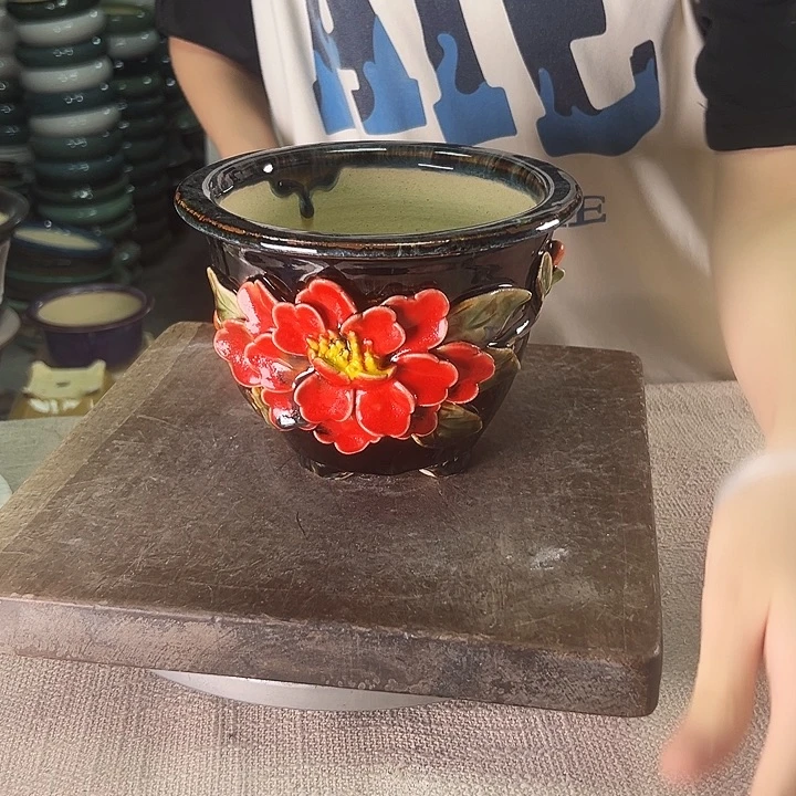 阿***栽泳坤堂石湾盆陶瓷