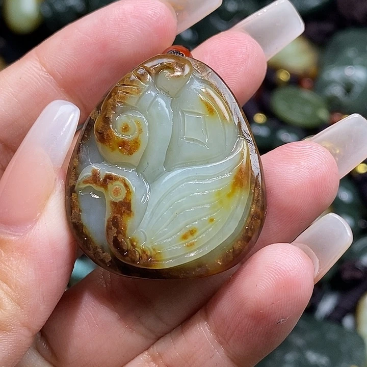 和田玉未镶嵌颈饰