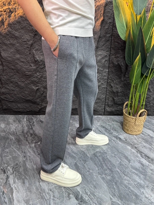 2024男士冬季时尚休闲裤百搭裤子冬季直筒裤8889