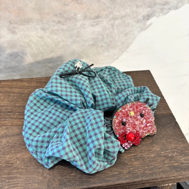 红kt绿格子发圈FQ302