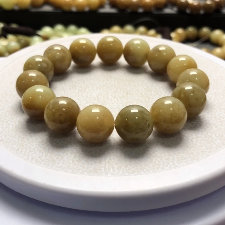 和田玉手串未镶嵌卡14