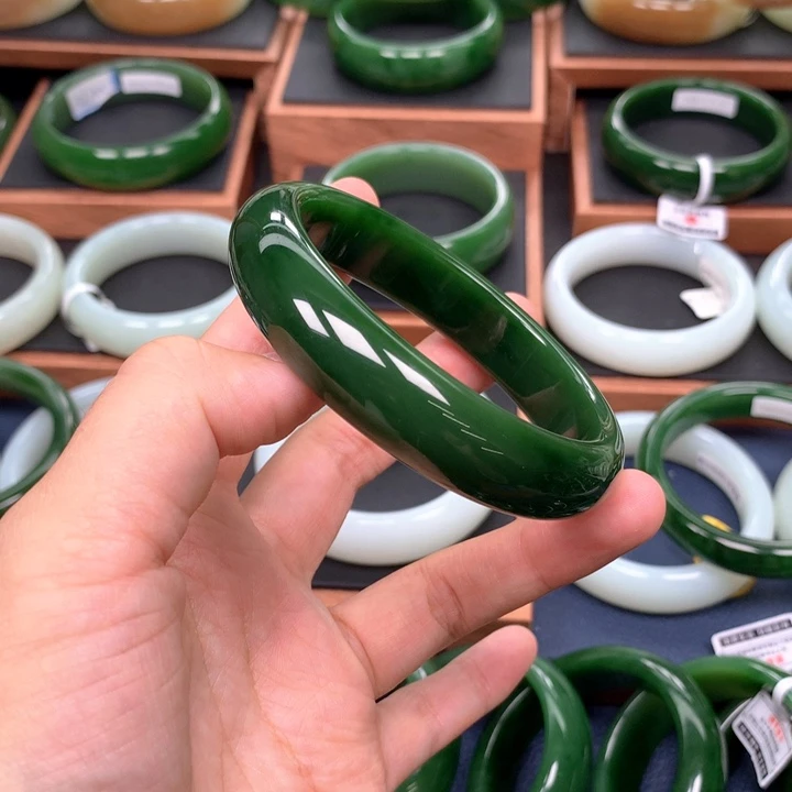 未镶嵌手镯和田玉（碧玉）冰****店62