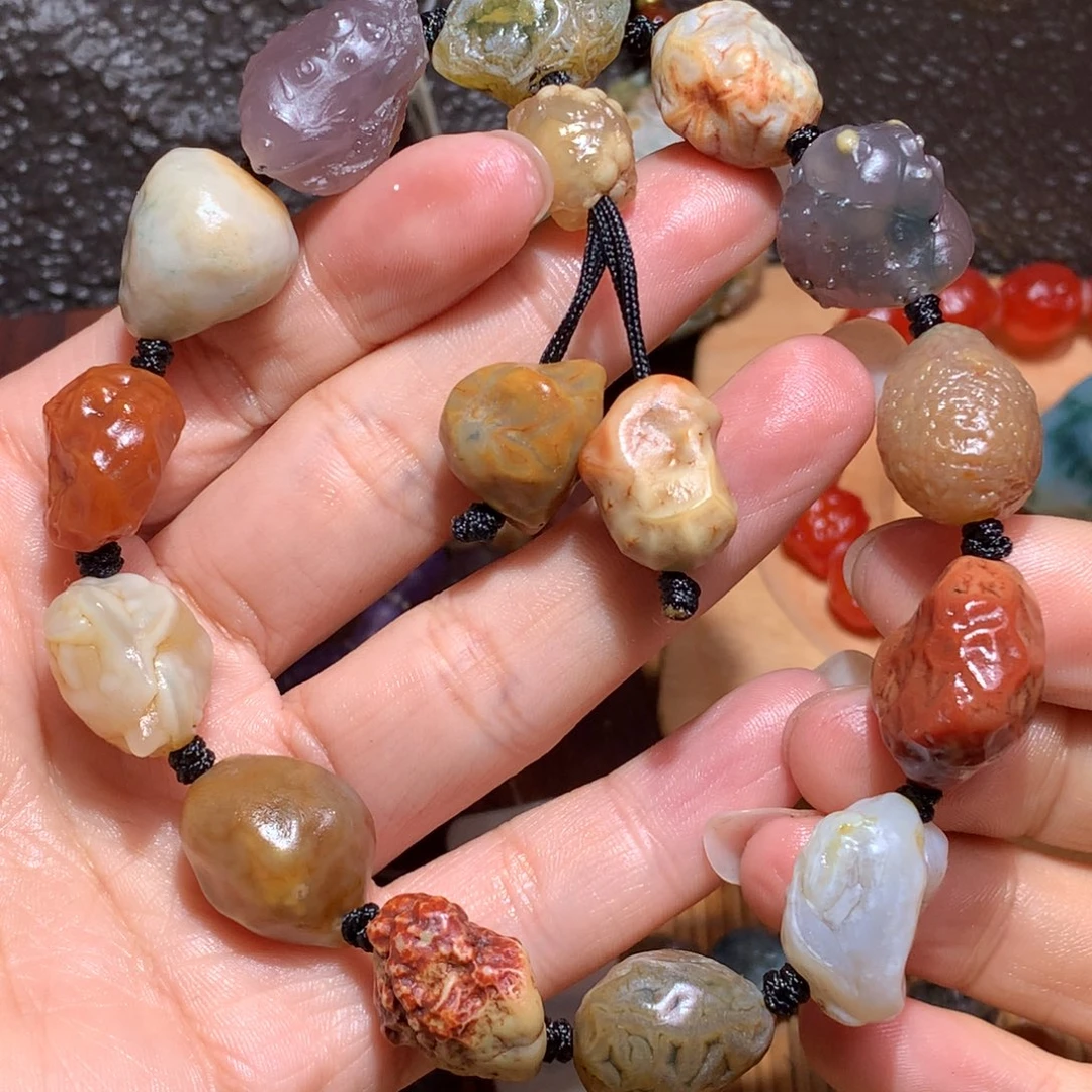 未镶嵌玛瑙/玉髓珠宝半成品