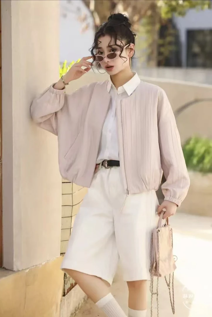 【棉棉推荐】25新春款减龄百搭休闲短外套气质小众时尚简约纯色