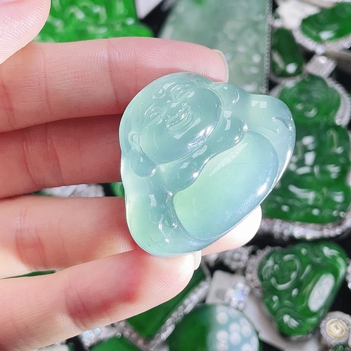 翡翠未镶嵌颈饰13