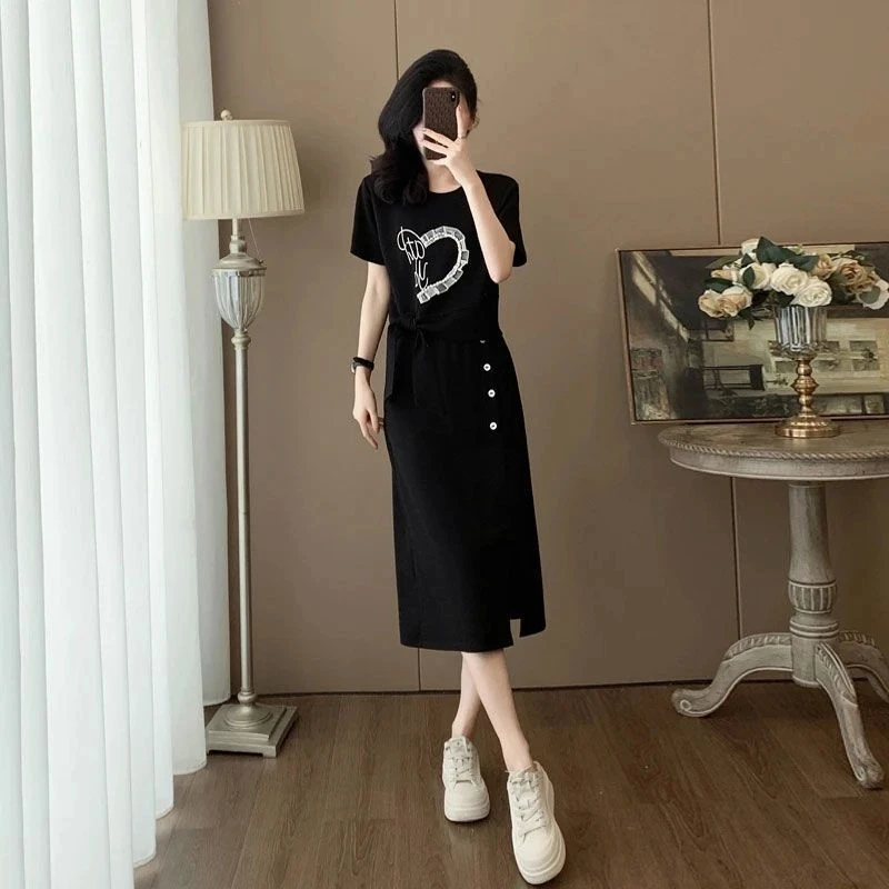 休闲时尚套装裙2025夏季显瘦气质减龄洋气韩版女士半身裙两件套