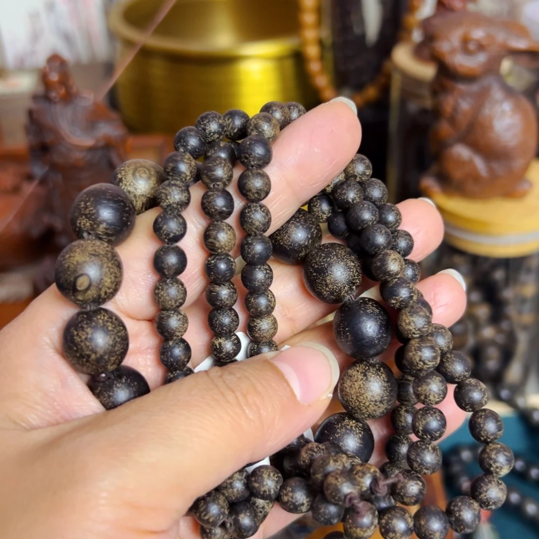 阴沉木年货节福利活动文玩手串摆件把件