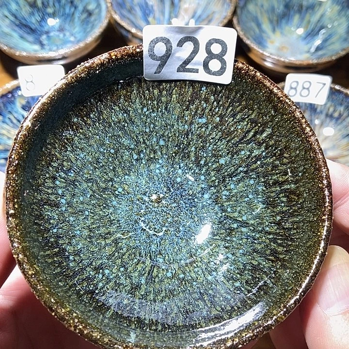 茶盏龙窑柴烧柴烧落灰