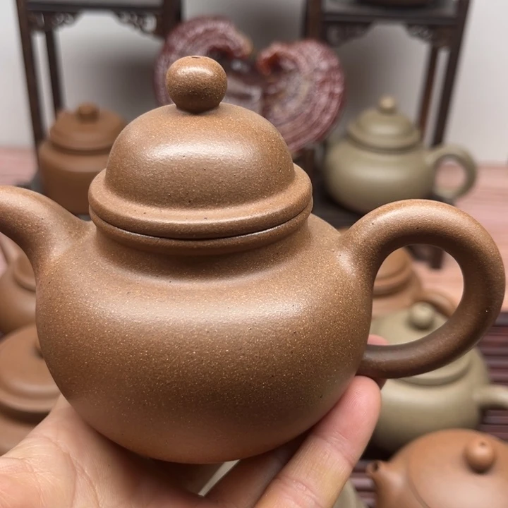 紫砂茶壶清**月青段退火烧多球