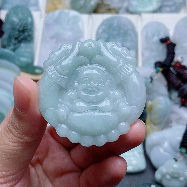 翡翠未镶嵌吊坠(不含链)翡翠