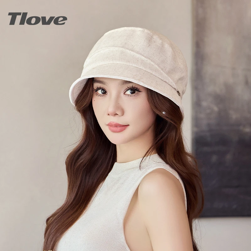6795女士复古时尚百搭遮阳帽气质薄款帽子