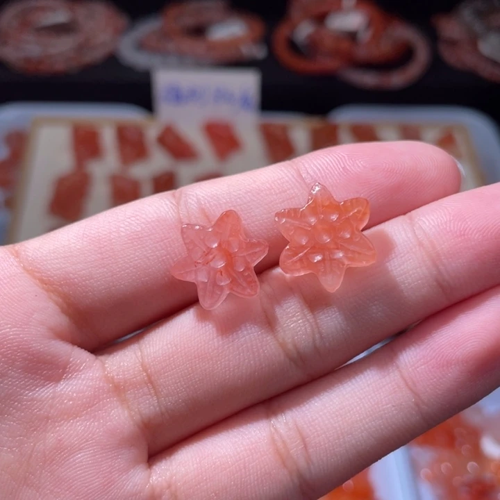 南红玛瑙配饰未镶嵌雪花556