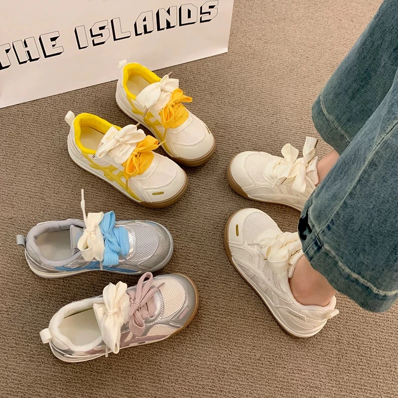 2025夏季小白新款ins女网面透气增高网红款小白鞋G06平底百搭