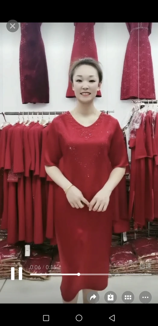 夏季修身显瘦优雅大码妈妈旗袍气质婚礼网红洋气婚宴礼服