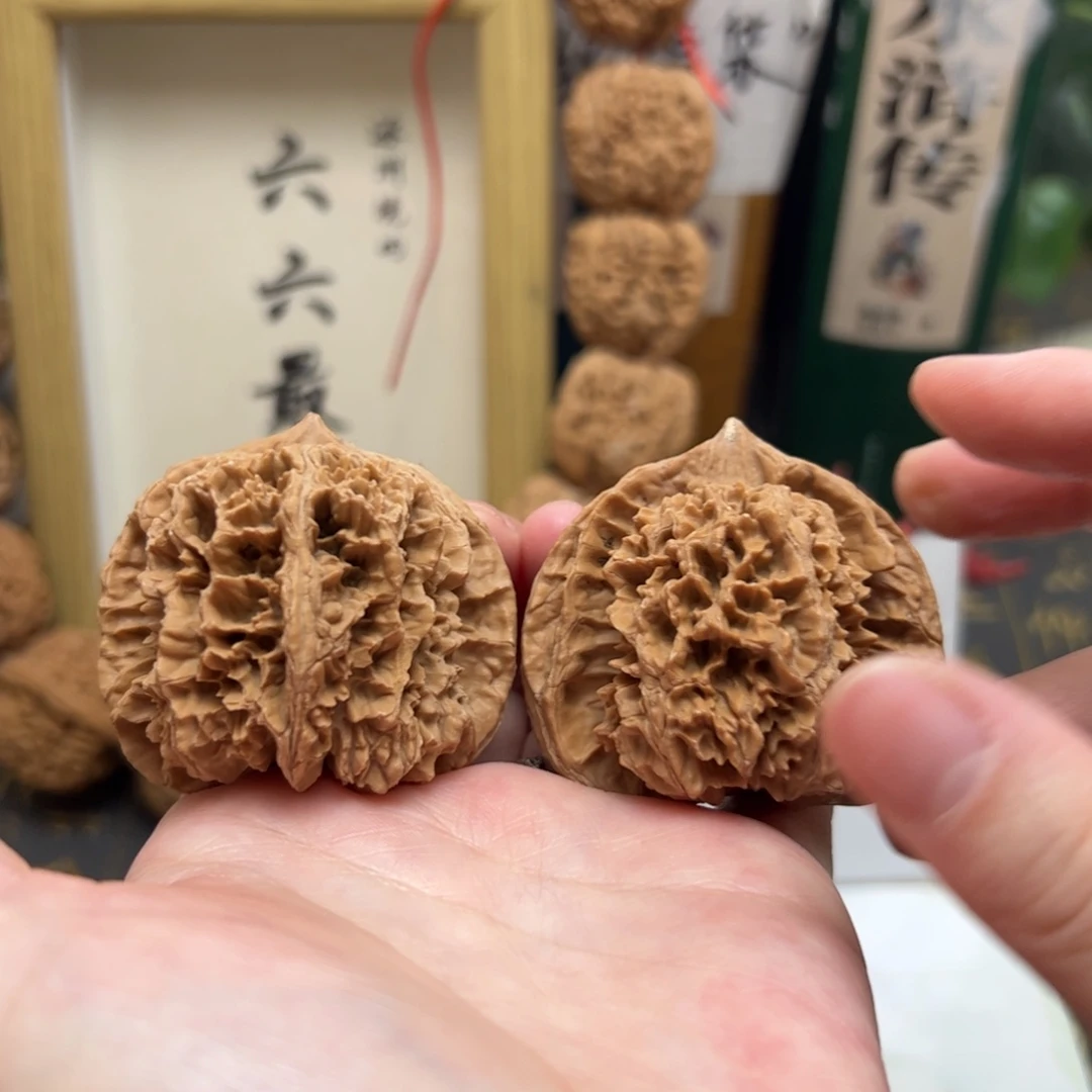 把件文玩核桃46➕中国大花