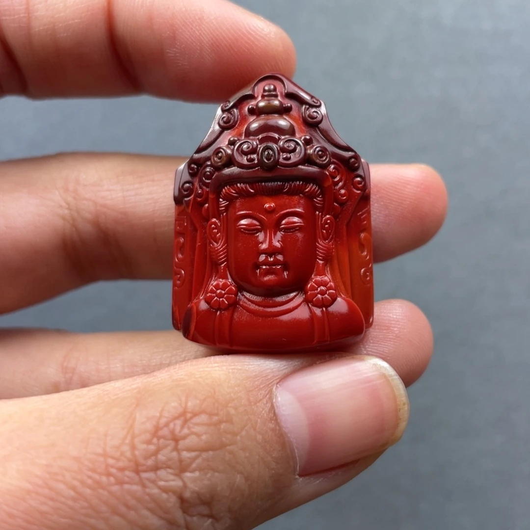 南红玛瑙未镶嵌配饰观音