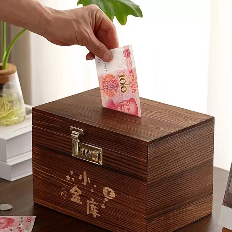 【新疆西藏包邮】存钱罐密码锁储蓄罐儿童藏宝箱成人带锁保险密码箱