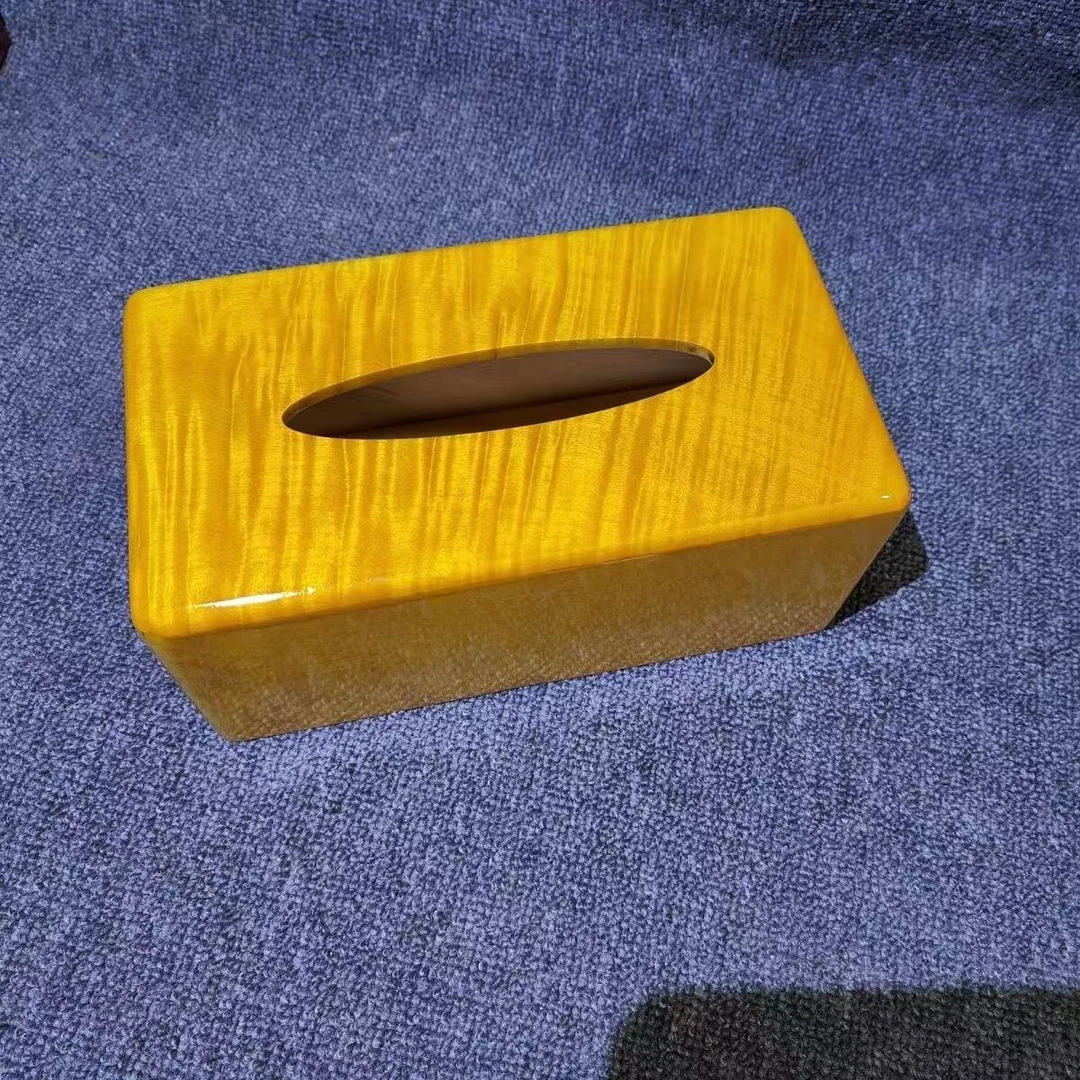 金丝楠木纸巾盒天然实木简约素面原木新品摆件实木纸巾盒收纳盒子