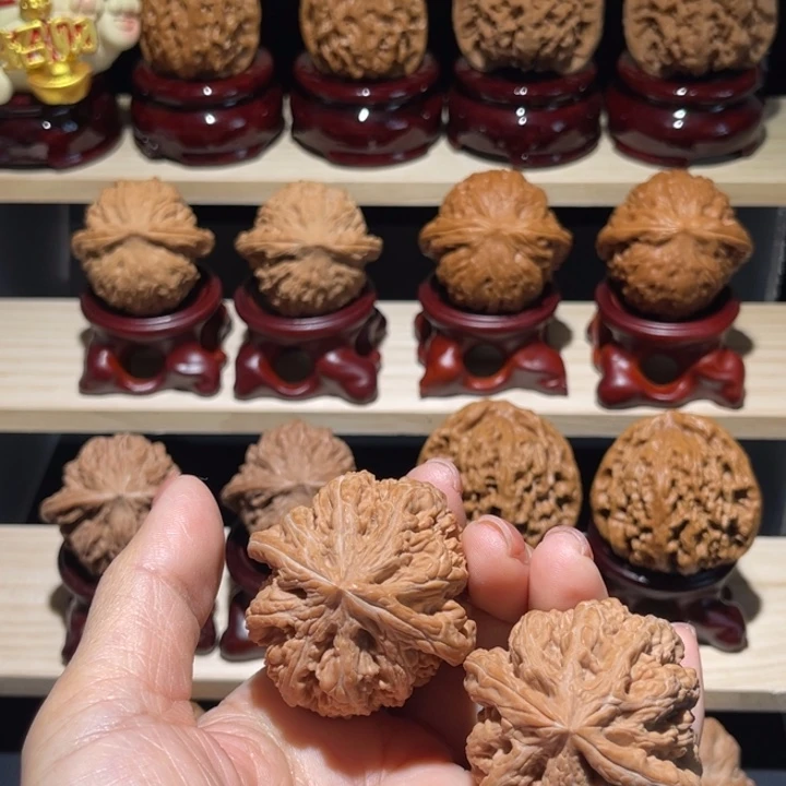 了***梁把件文玩核桃43不粗筋