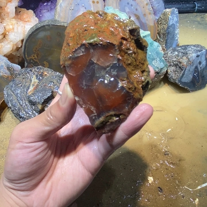 未镶嵌玛瑙/玉髓珠宝半成品