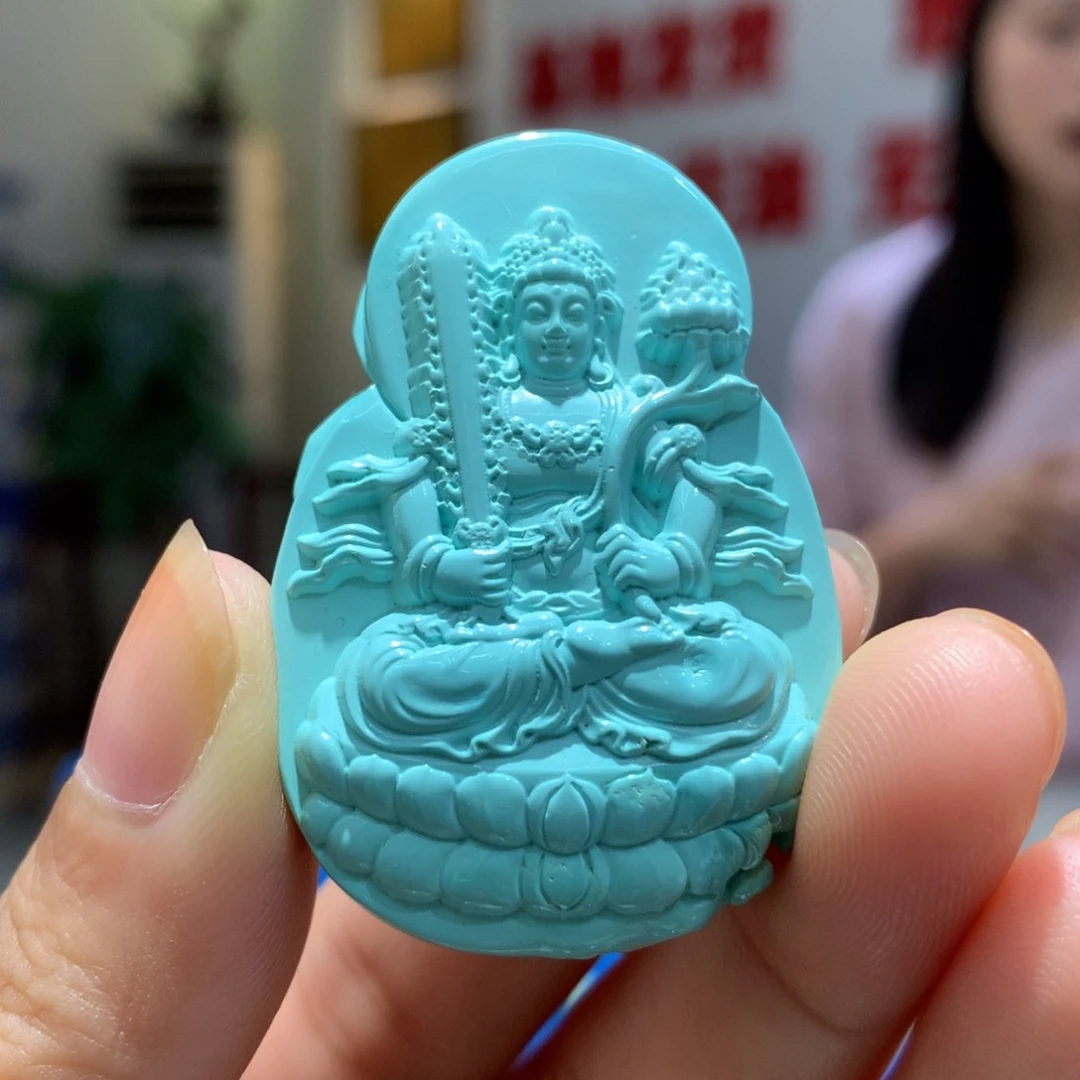 未镶嵌绿松石吊坠