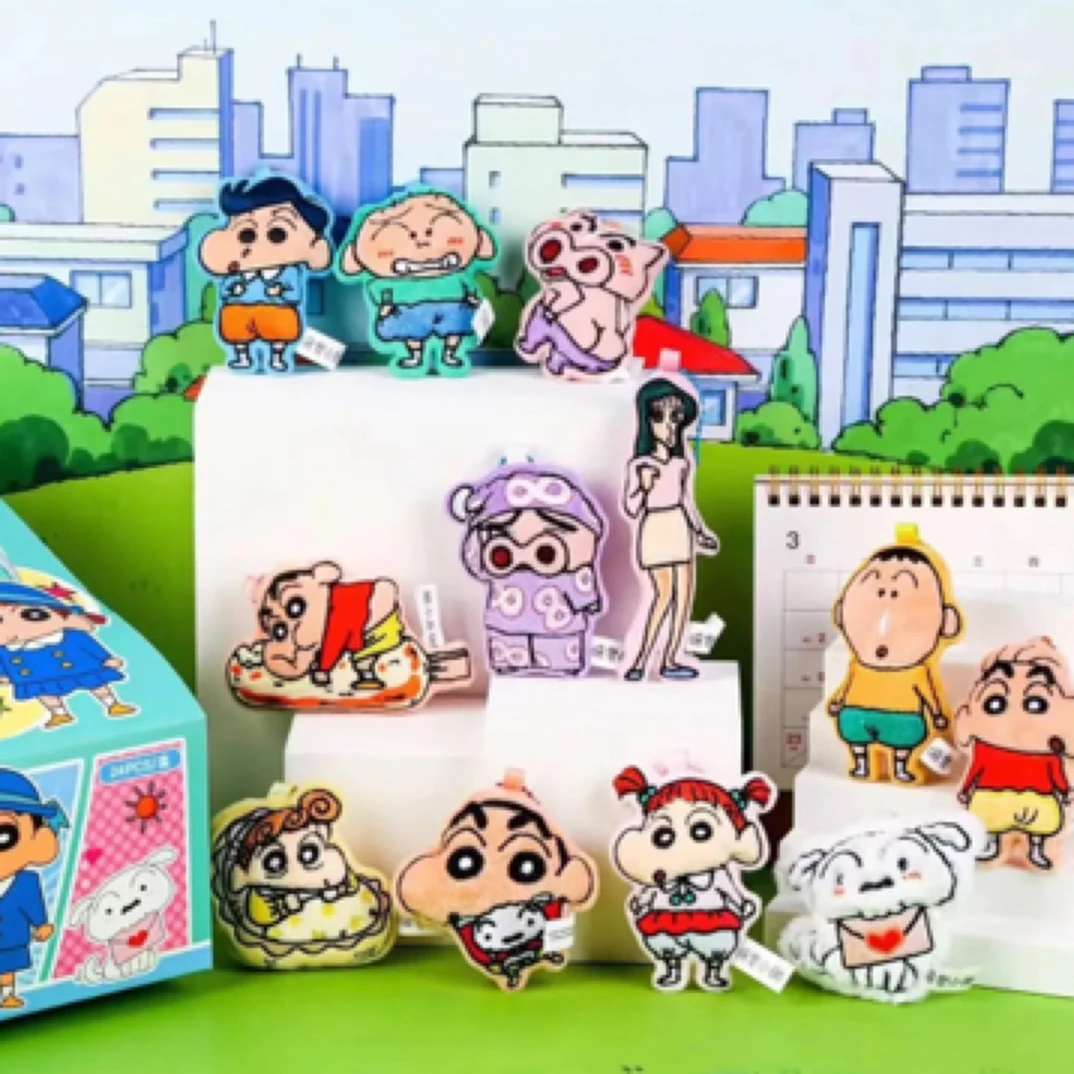 正品蜡笔小新毛绒冰箱贴