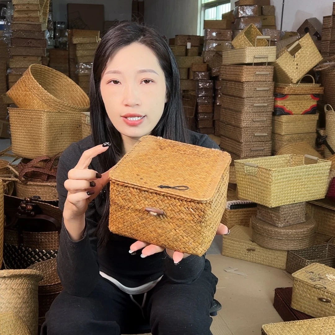 草编包/草编收纳盒微瑕疵