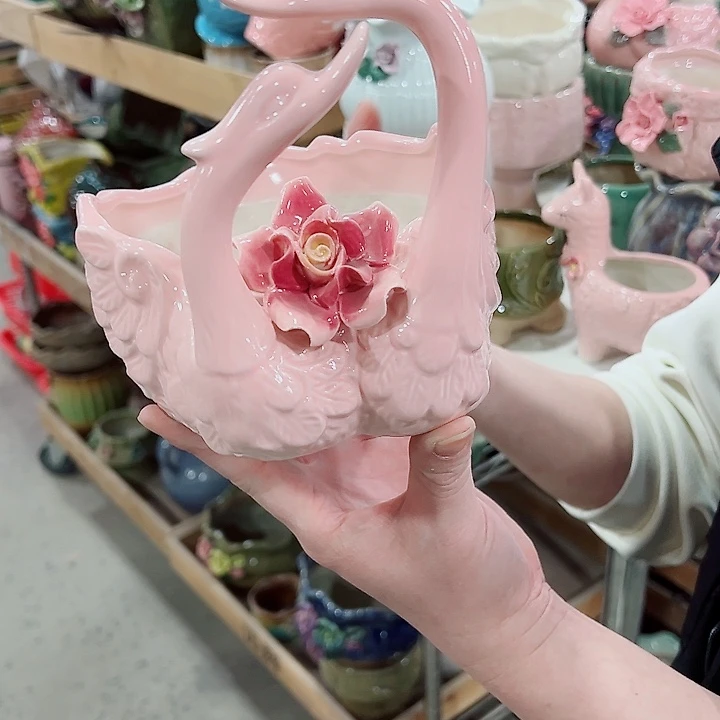 有孔，凑单福利满10元发货陶瓷多肉花盆！