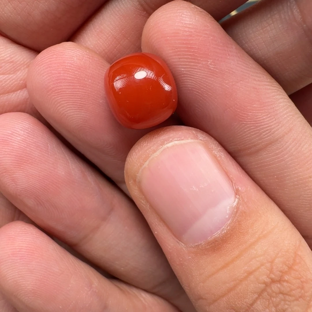 南红玛瑙玫瑰红老型11.8mm未镶嵌