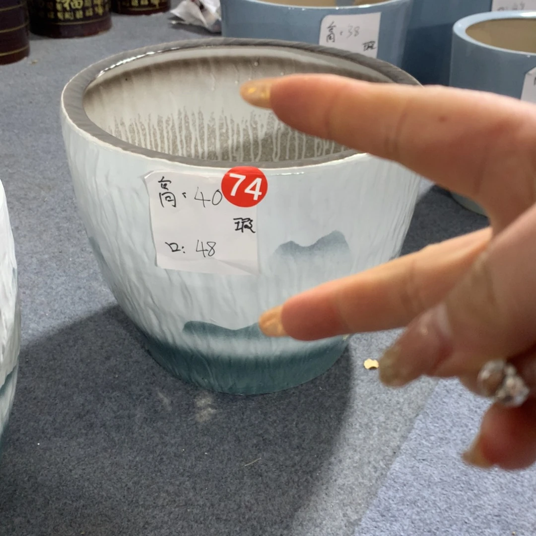 高温陶瓷花盆微瑕