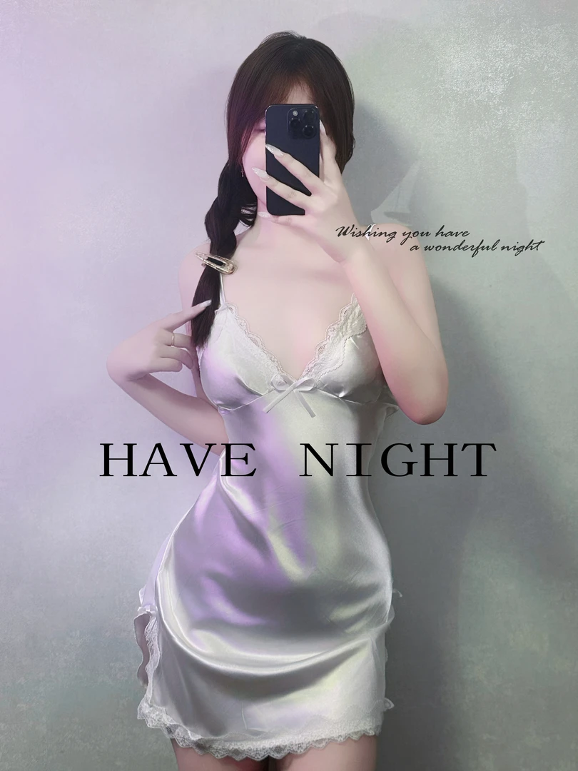 HAVENIGHT【感触】轻熟性感居家显瘦连衣裙睡衣