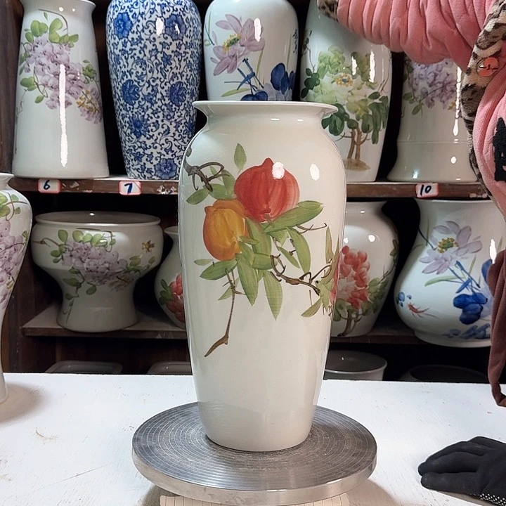 瓶高32桃子陶瓷陶瓷新款