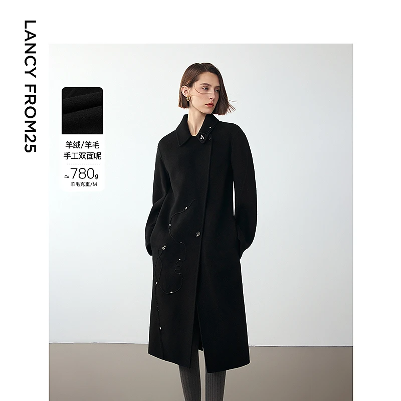 【丽公主】朗姿欧洲EiLEEN ELITEE2024冬新款毛呢大衣8HLC270