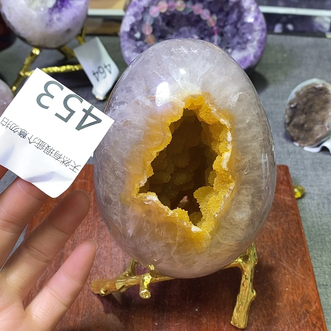 未镶嵌紫晶珠宝半成品