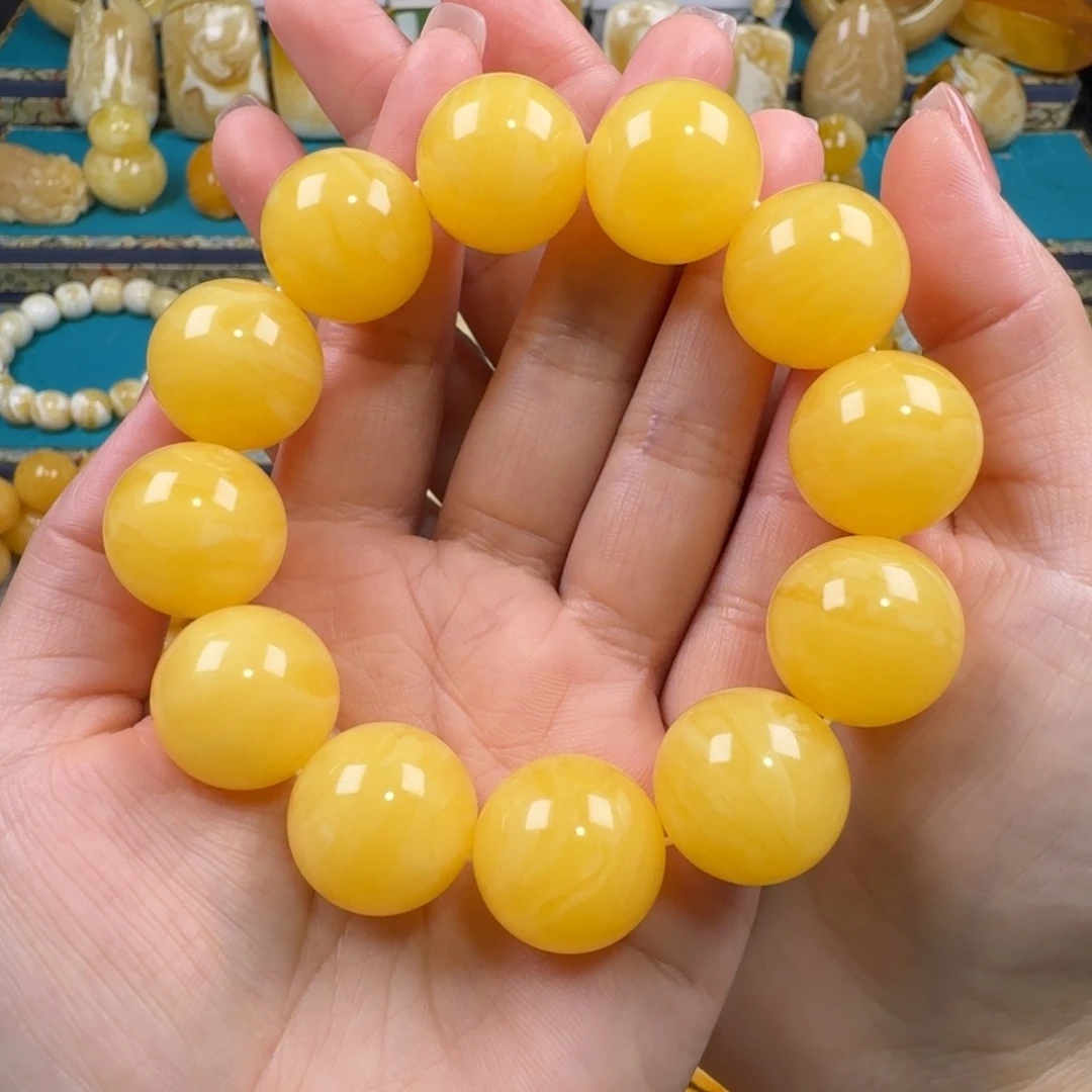 琥珀未镶嵌手链同料