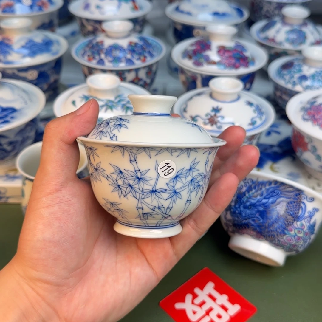 彦祖纯手工手绘茶具115