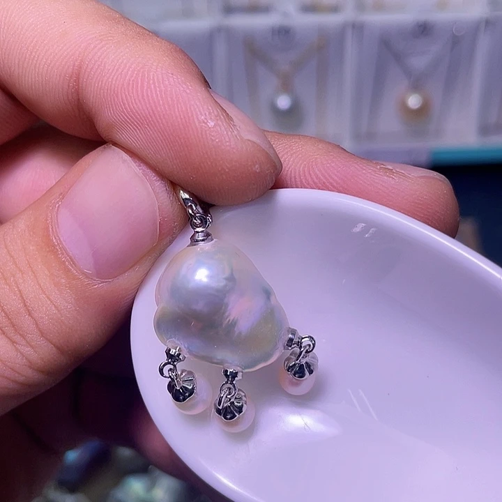 颈饰合金淡水珍珠39