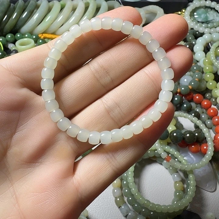 和田玉未镶嵌手链卡6