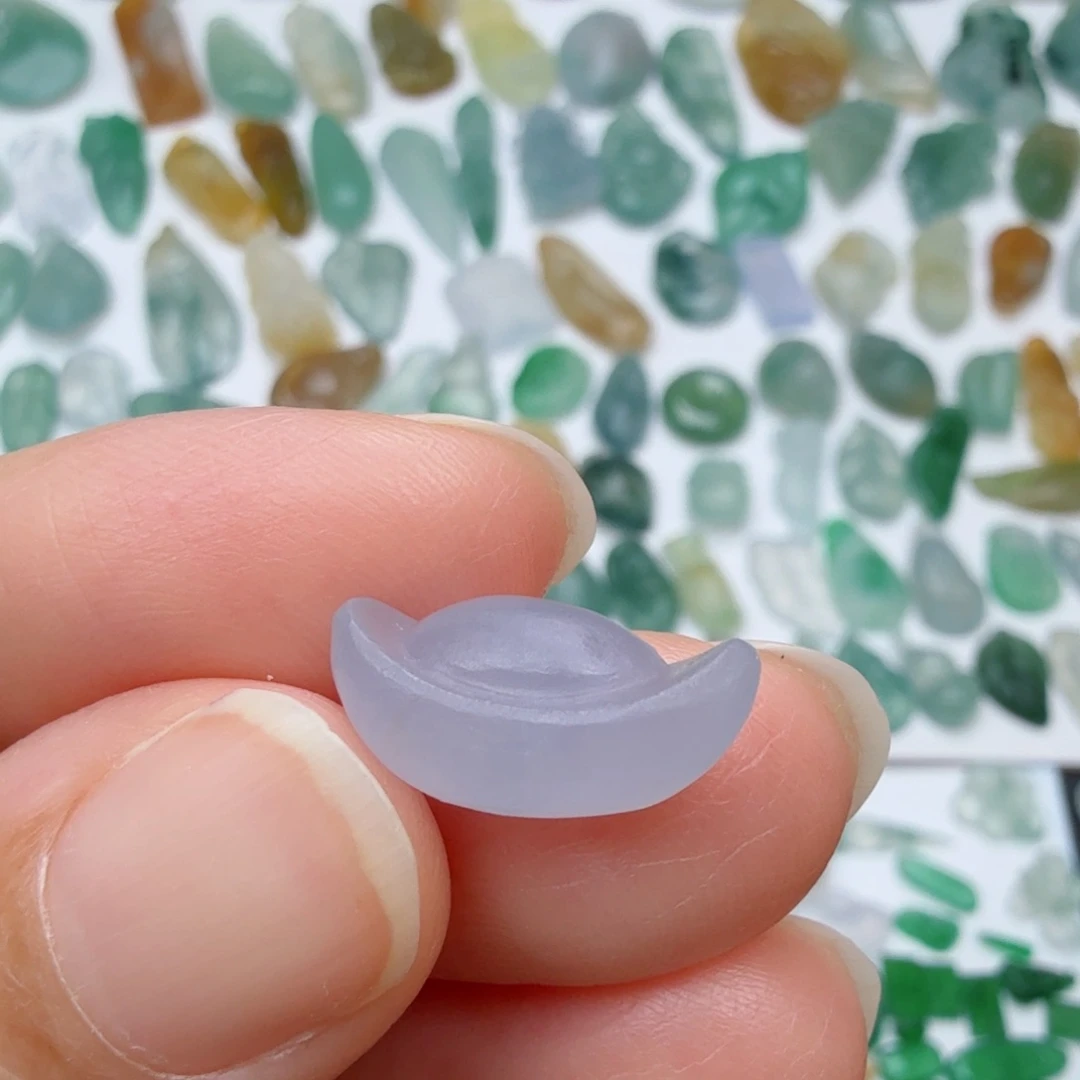 定制翡翠未镶嵌元宝