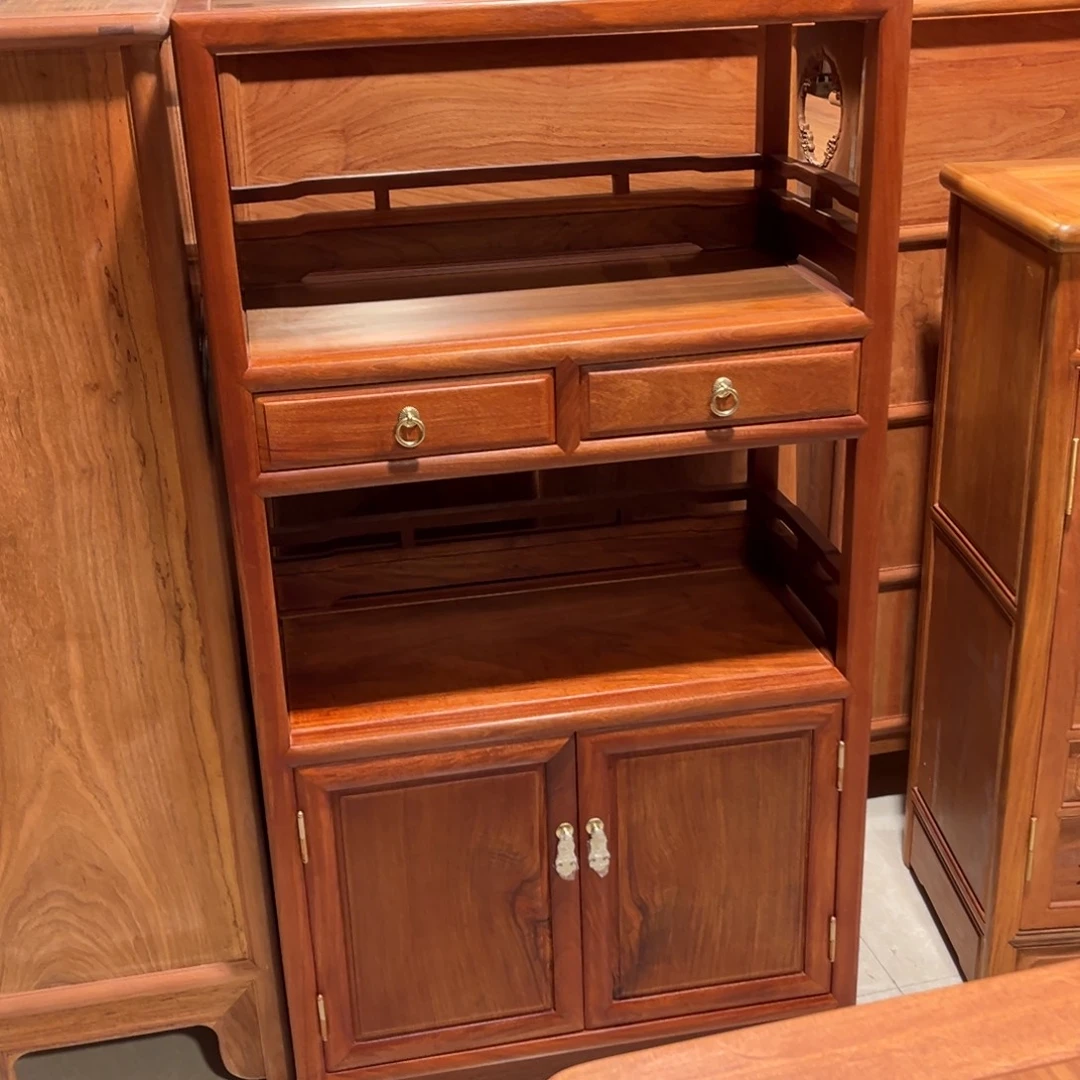 南****花梨木类案台缅甸花梨木书架126